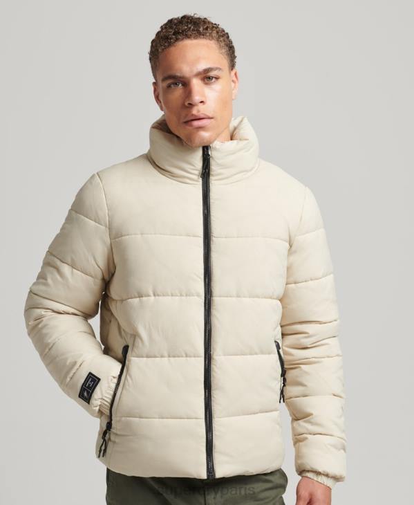Superdry Hommes doudoune sport sans capuche D64Z996 vêtements beige