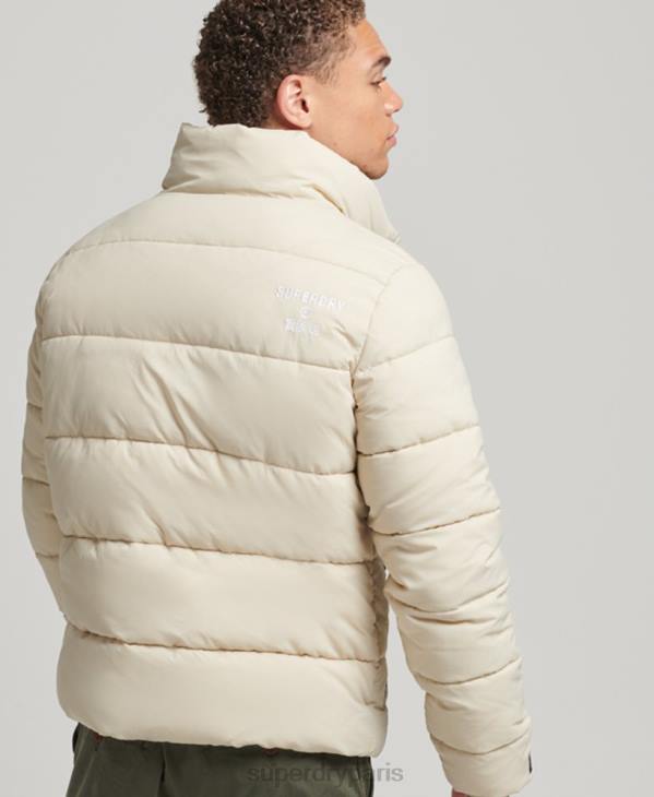 Superdry Hommes doudoune sport sans capuche D64Z996 vêtements beige