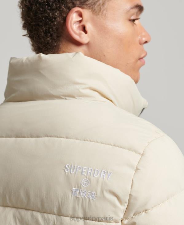Superdry Hommes doudoune sport sans capuche D64Z996 vêtements beige