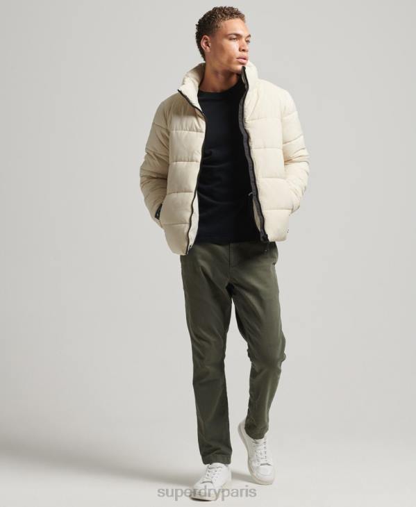 Superdry Hommes doudoune sport sans capuche D64Z996 vêtements beige
