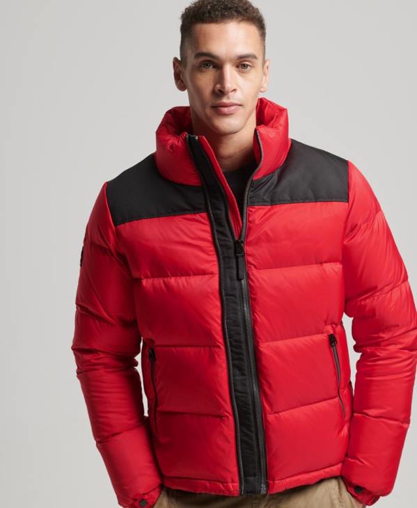 Superdry Hommes doudoune sportstyle code D64Z4555 vêtements rouge