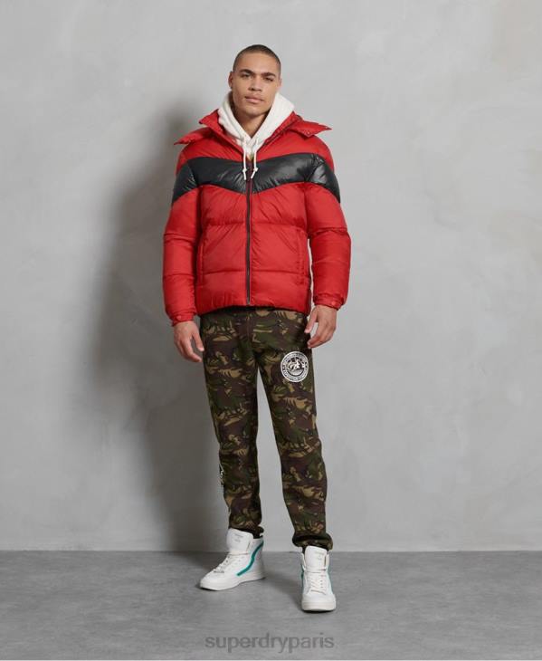Superdry Hommes doudoune stratus D64Z4789 vêtements rouge
