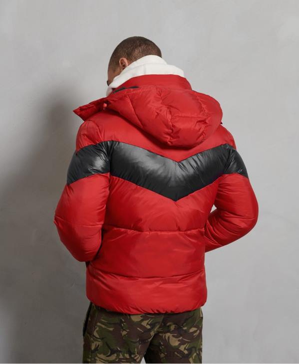 Superdry Hommes doudoune stratus D64Z4789 vêtements rouge