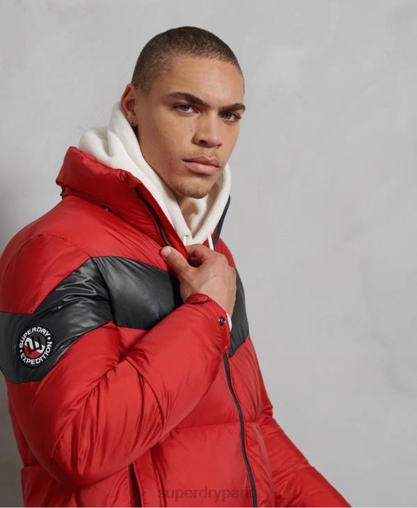 Superdry Hommes doudoune stratus D64Z4789 vêtements rouge