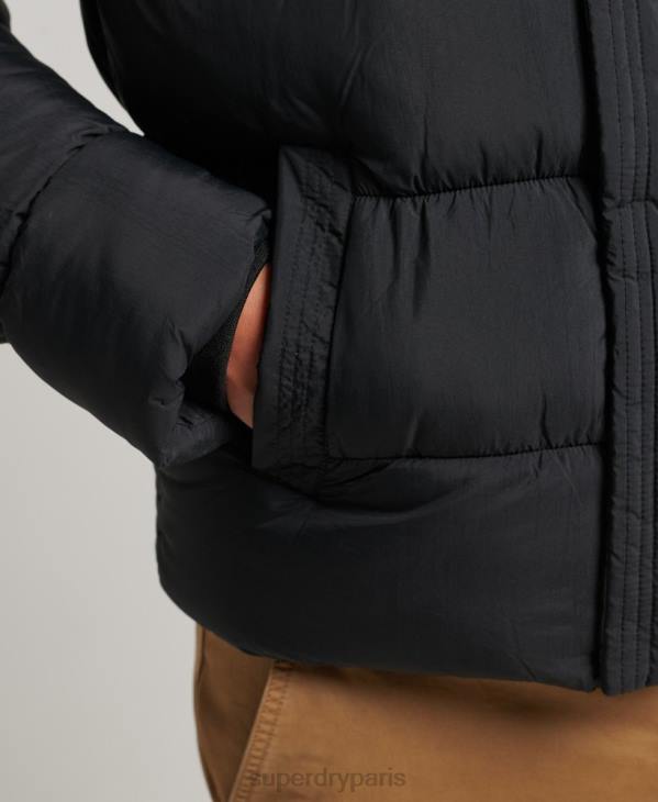 Superdry Hommes doudoune xpd sports à capuche D64Z978 vêtements noir