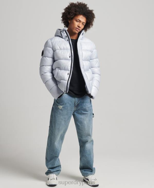 Superdry Hommes doudoune xpd sports luxe D64Z4579 vêtements bleu clair