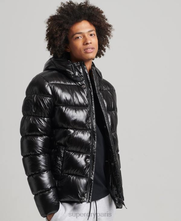 Superdry Hommes doudoune xpd sports luxe D64Z4682 vêtements noir