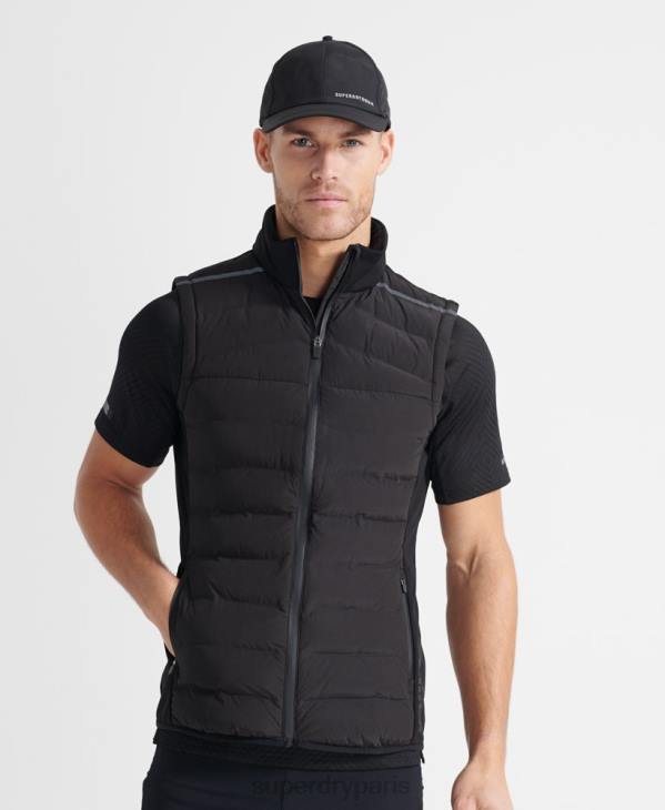 Superdry Hommes gilet adaptable run D64Z4609 vêtements noir