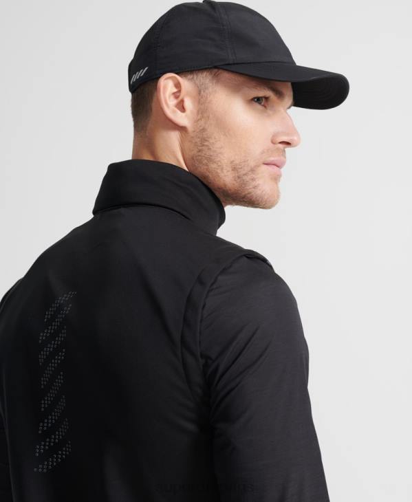 Superdry Hommes gilet adaptable run D64Z4609 vêtements noir