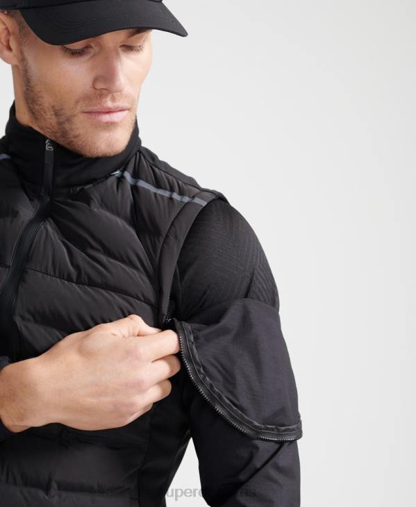 Superdry Hommes gilet adaptable run D64Z4609 vêtements noir