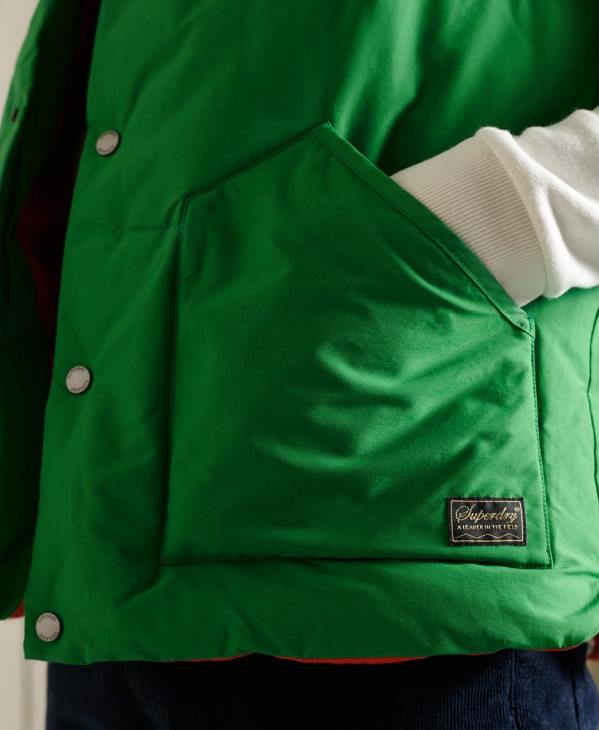 Superdry Hommes gilet de montagne D64Z1176 vêtements vert