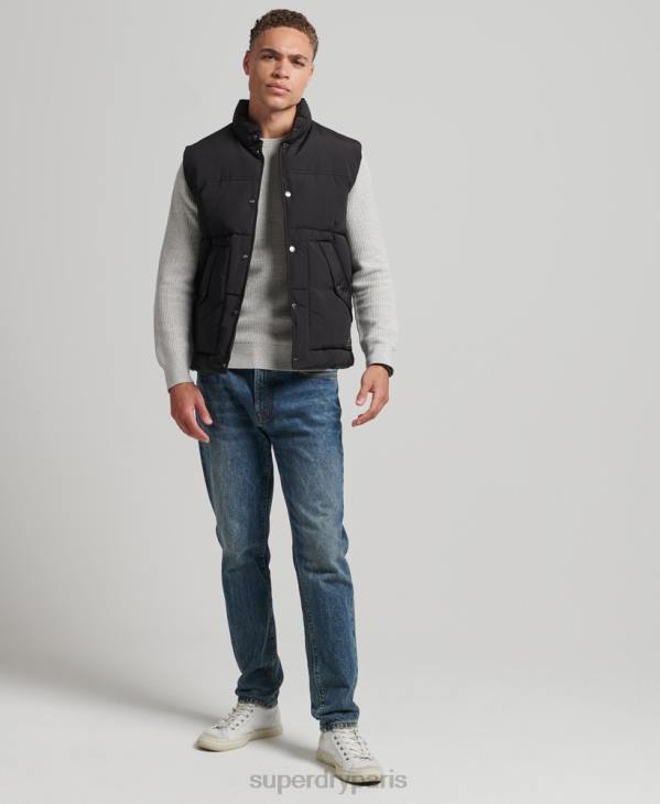 Superdry Hommes gilet de montagne vintage D64Z4528 vêtements gris foncé