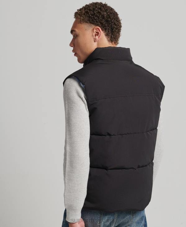 Superdry Hommes gilet de montagne vintage D64Z4528 vêtements gris foncé
