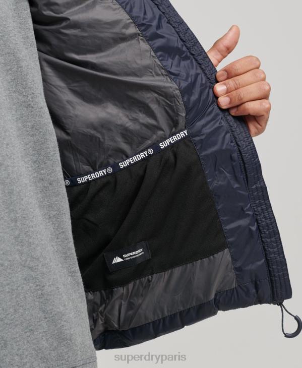 Superdry Hommes gilet matelassé classique à capuche D64Z1069 vêtements marine
