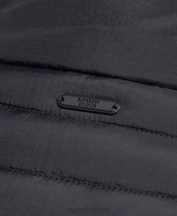 Superdry Hommes gilet matelassé léger D64Z4435 vêtements noir