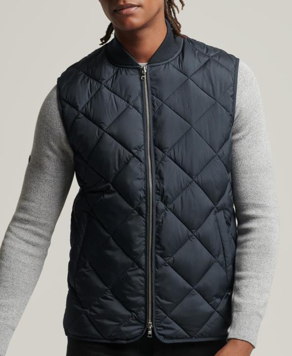 Superdry Hommes gilet studios D64Z4627 vêtements marine