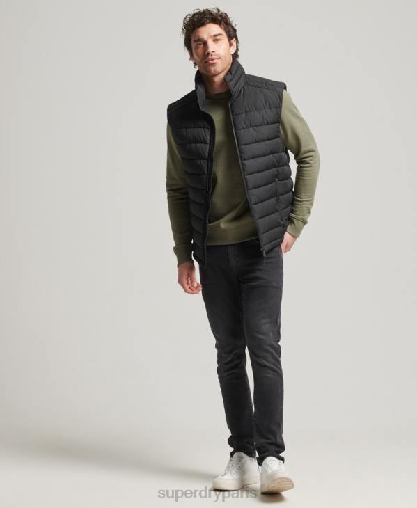 Superdry Hommes gilet studios fuji D64Z4651 vêtements noir
