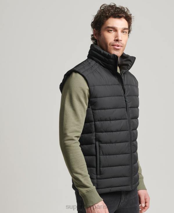 Superdry Hommes gilet studios fuji D64Z4651 vêtements noir