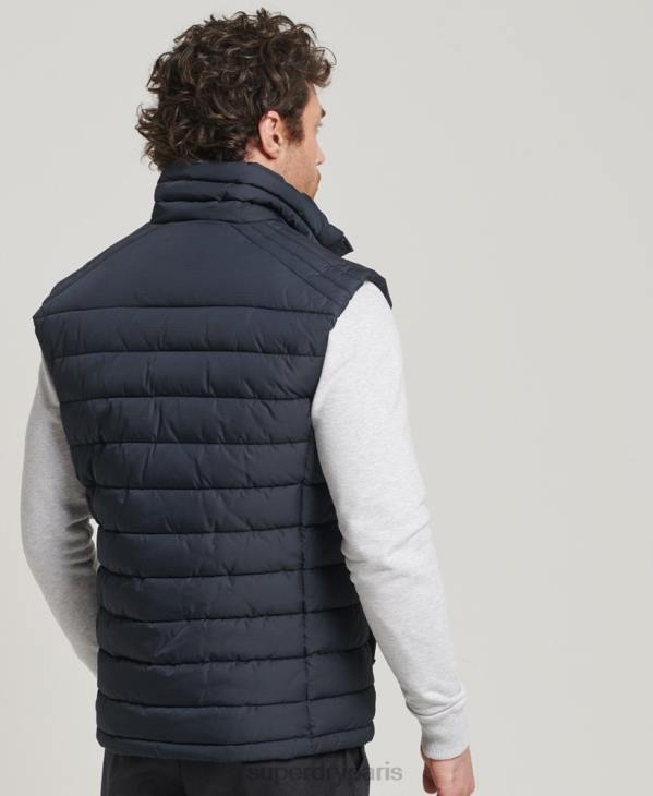 Superdry Hommes gilet studios fuji D64Z4690 vêtements marine