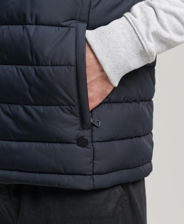 Superdry Hommes gilet studios fuji D64Z4690 vêtements marine