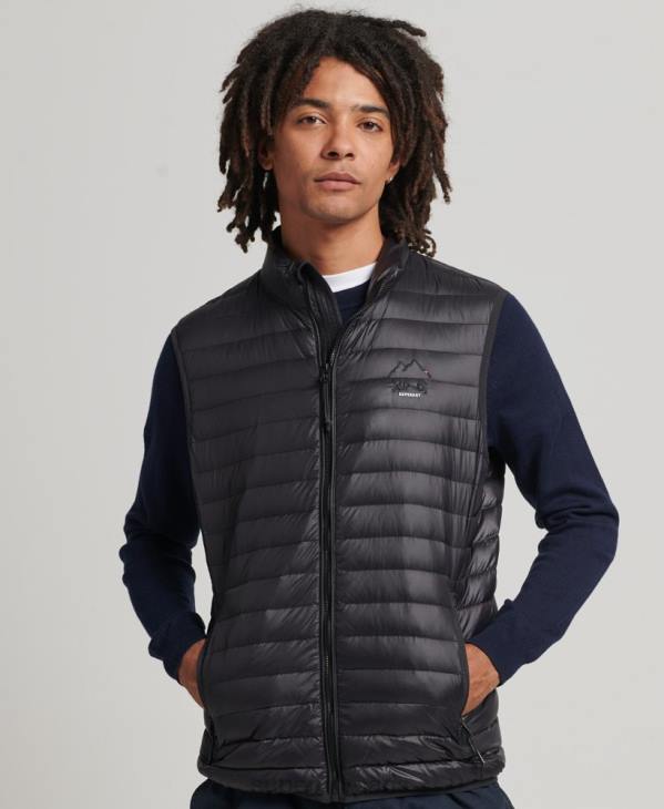 Superdry Hommes gilet tech core en duvet D64Z4637 vêtements noir