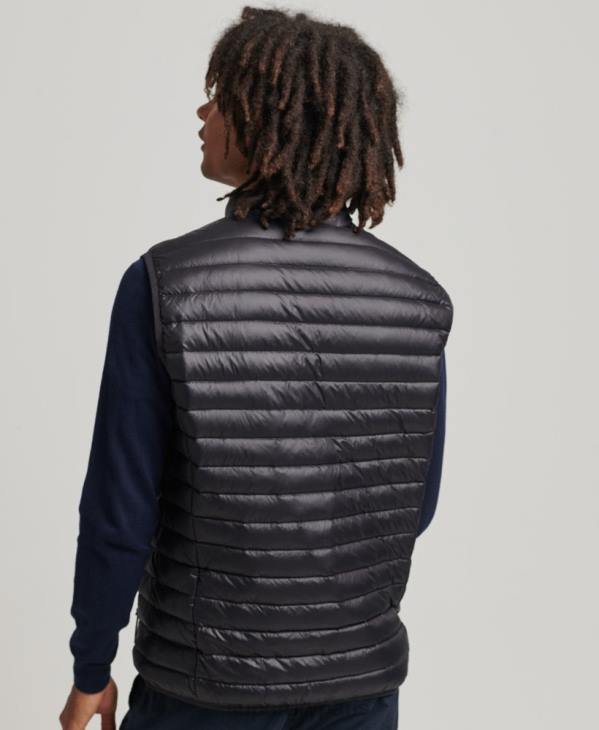 Superdry Hommes gilet tech core en duvet D64Z4637 vêtements noir