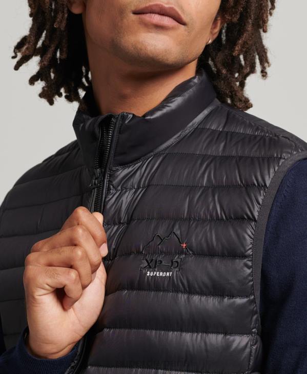 Superdry Hommes gilet tech core en duvet D64Z4637 vêtements noir