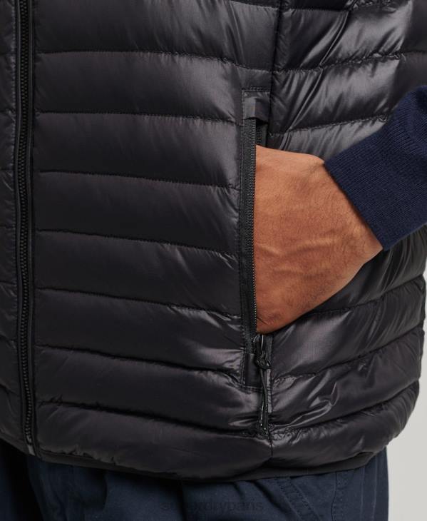 Superdry Hommes gilet tech core en duvet D64Z4637 vêtements noir