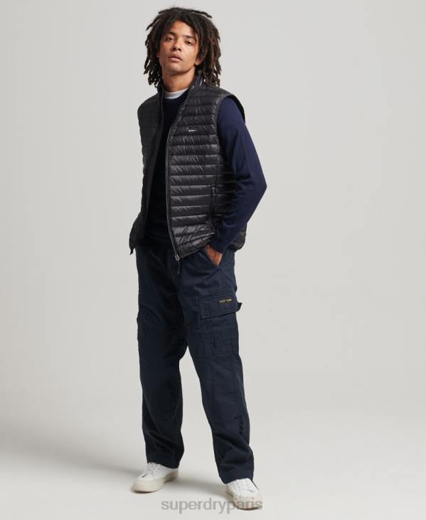 Superdry Hommes gilet tech core en duvet D64Z4637 vêtements noir