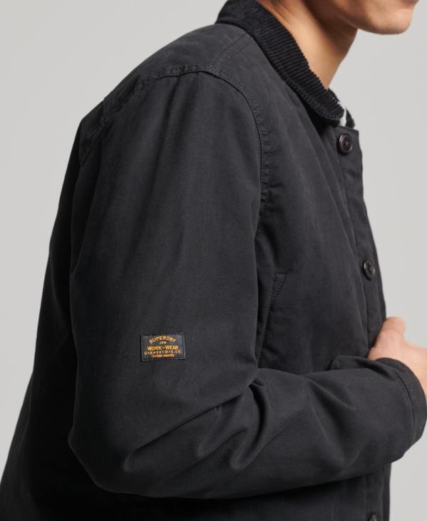 Superdry Hommes mélange utilitaire sur chemise D64Z4598 vêtements noir