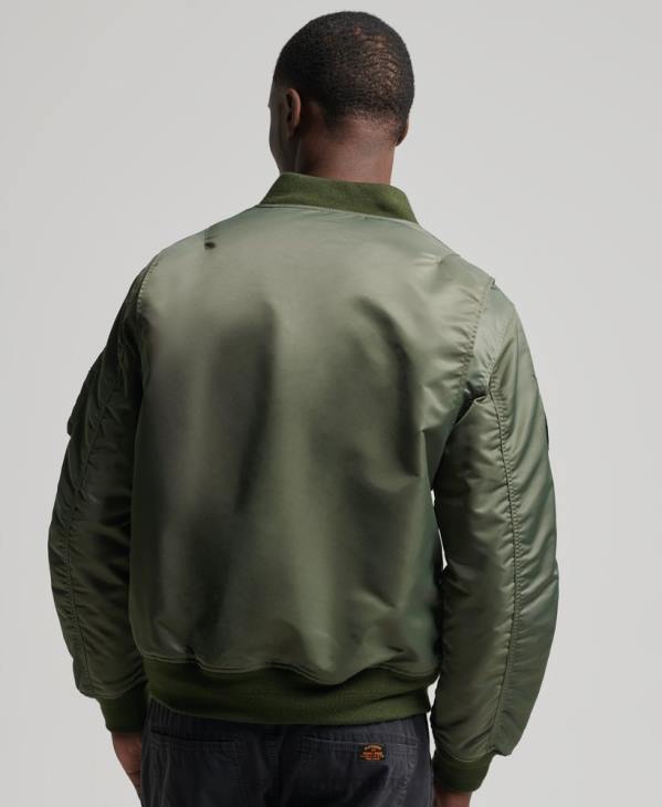 Superdry Hommes ma1 blouson aviateur D64Z1107 vêtements vert