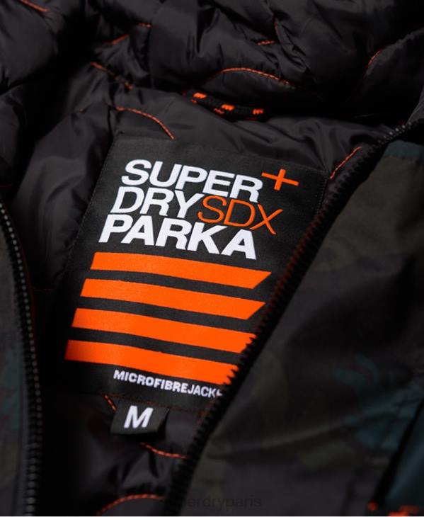Superdry Hommes parka D64Z1134 vêtements vert