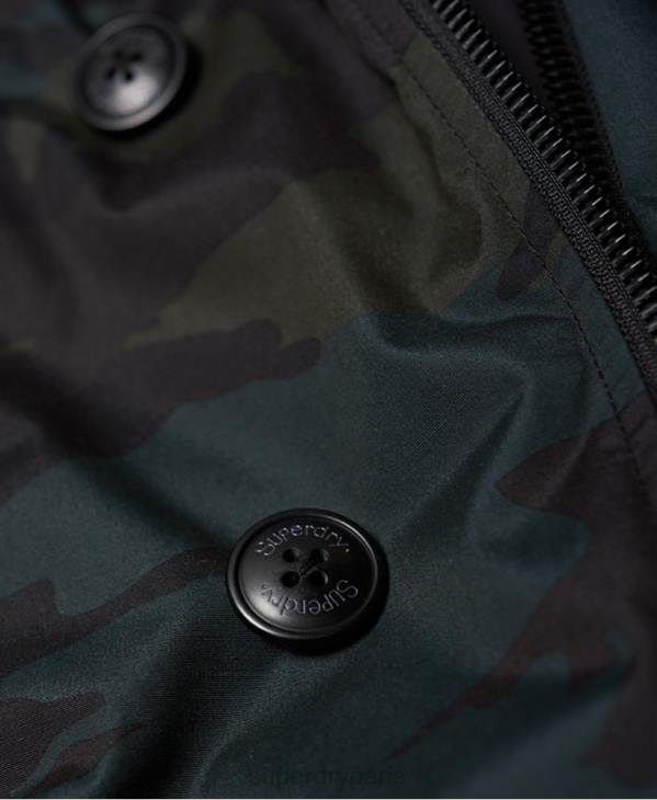 Superdry Hommes parka D64Z1134 vêtements vert