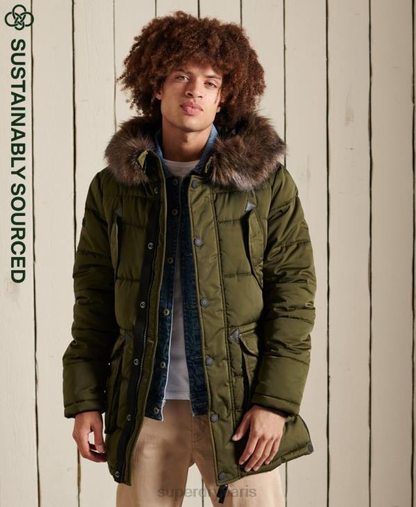 Superdry Hommes parka chinook D64Z4538 vêtements vert