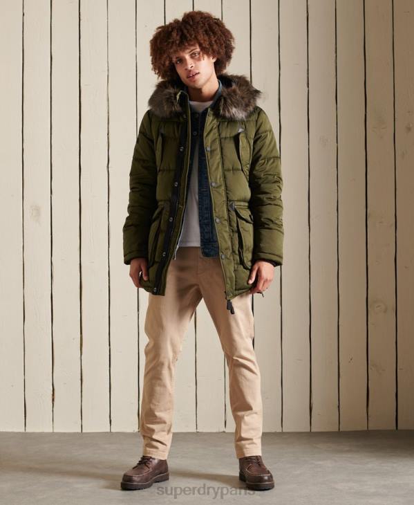 Superdry Hommes parka chinook D64Z4538 vêtements vert