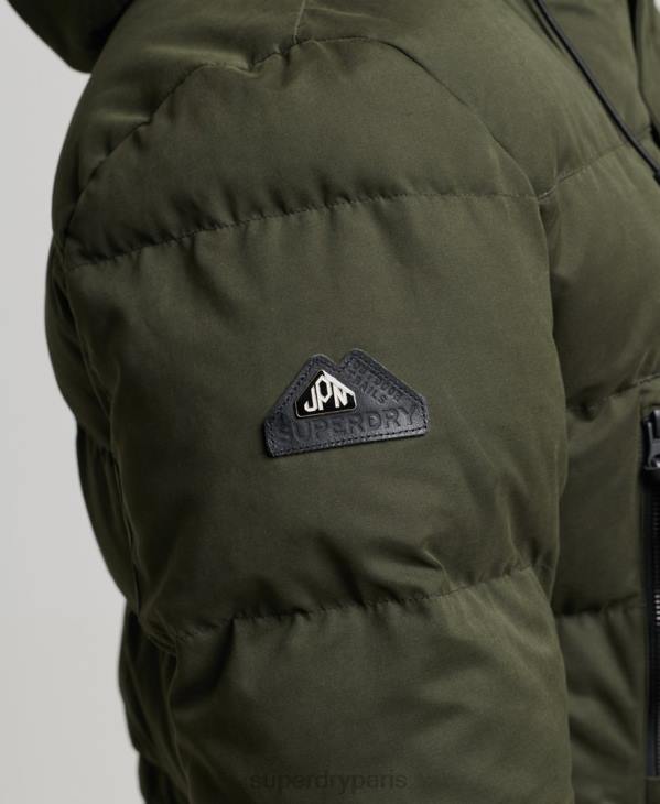 Superdry Hommes parka d'expédition en microfibre D64Z4448 vêtements vert