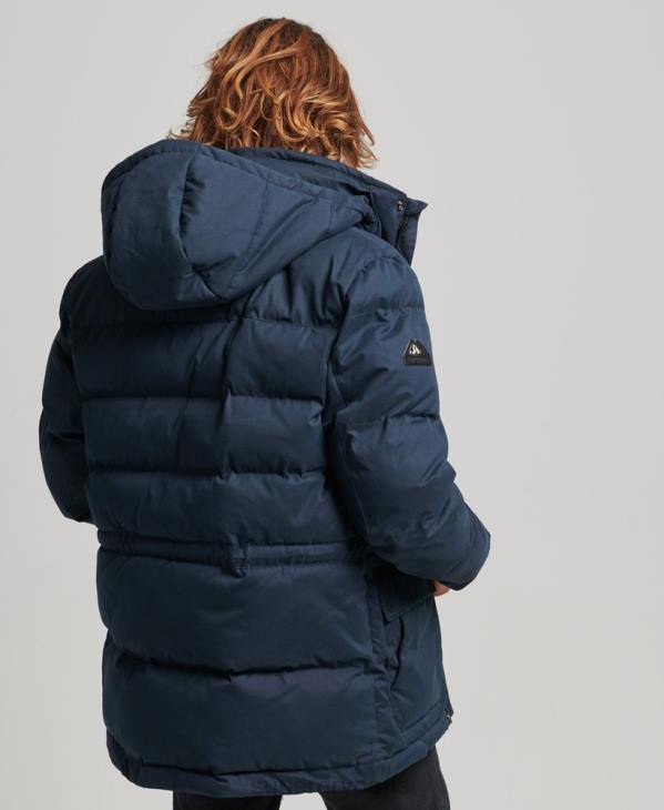 Superdry Hommes parka d'expédition en microfibre D64Z4596 vêtements marine