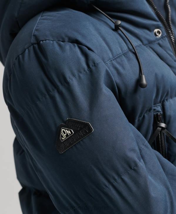 Superdry Hommes parka d'expédition en microfibre D64Z4596 vêtements marine