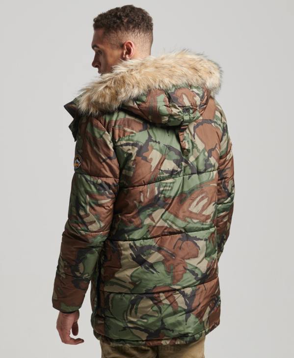 Superdry Hommes parka d'expédition sd D64Z4775 vêtements vert