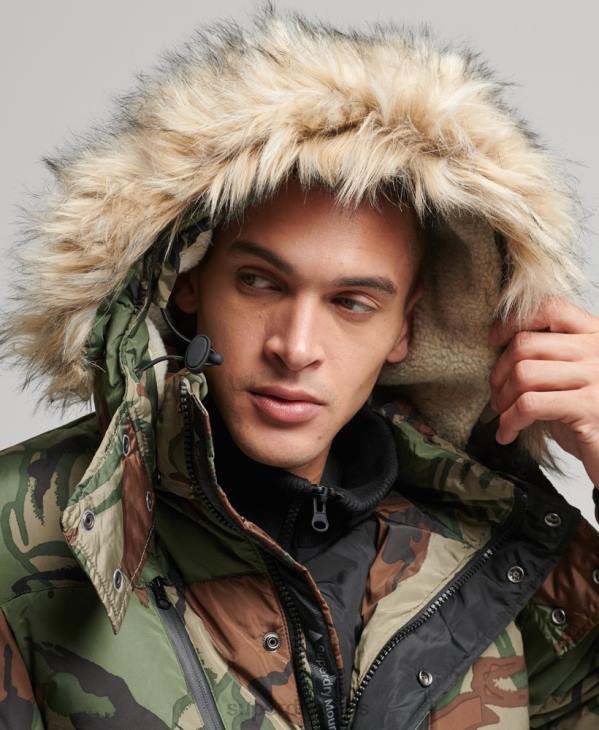 Superdry Hommes parka d'expédition sd D64Z4775 vêtements vert
