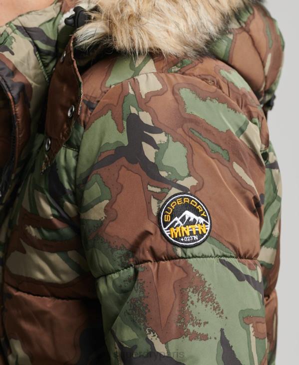 Superdry Hommes parka d'expédition sd D64Z4775 vêtements vert