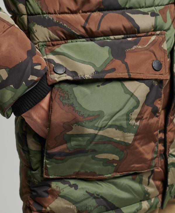 Superdry Hommes parka d'expédition sd D64Z4775 vêtements vert