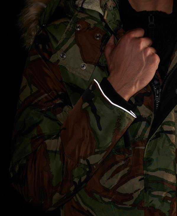 Superdry Hommes parka d'expédition sd D64Z4775 vêtements vert