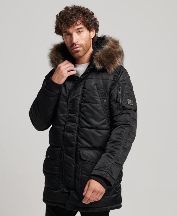 Superdry Hommes parka en chinook D64Z4447 vêtements gris foncé