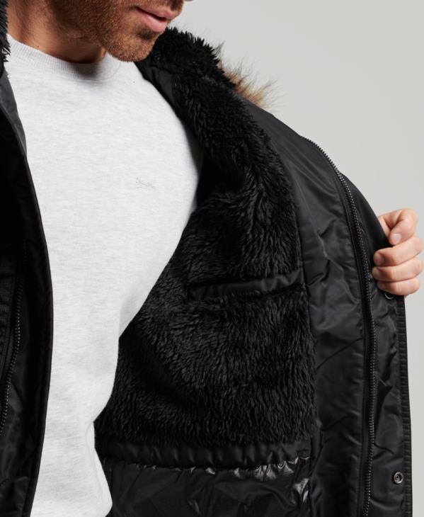 Superdry Hommes parka en chinook D64Z4447 vêtements gris foncé