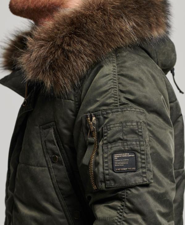 Superdry Hommes parka en chinook D64Z4479 vêtements kaki