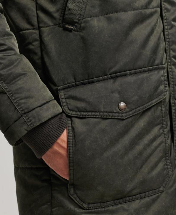 Superdry Hommes parka en chinook D64Z4479 vêtements kaki