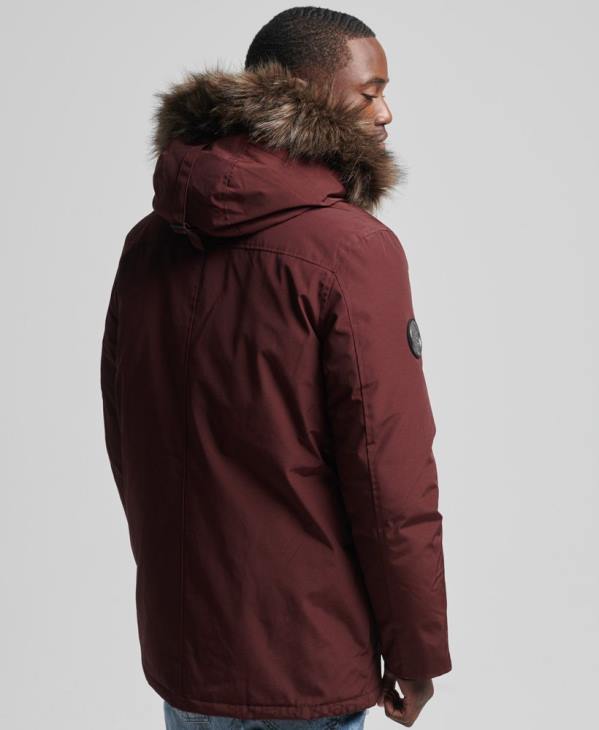 Superdry Hommes parka en duvet rookie D64Z1185 vêtements violet