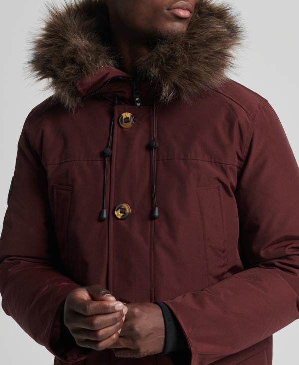 Superdry Hommes parka en duvet rookie D64Z1185 vêtements violet