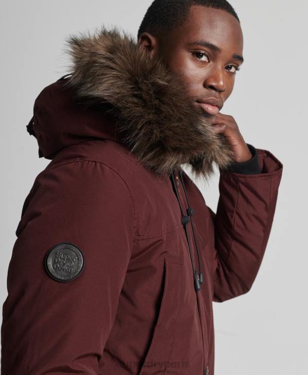 Superdry Hommes parka en duvet rookie D64Z1185 vêtements violet